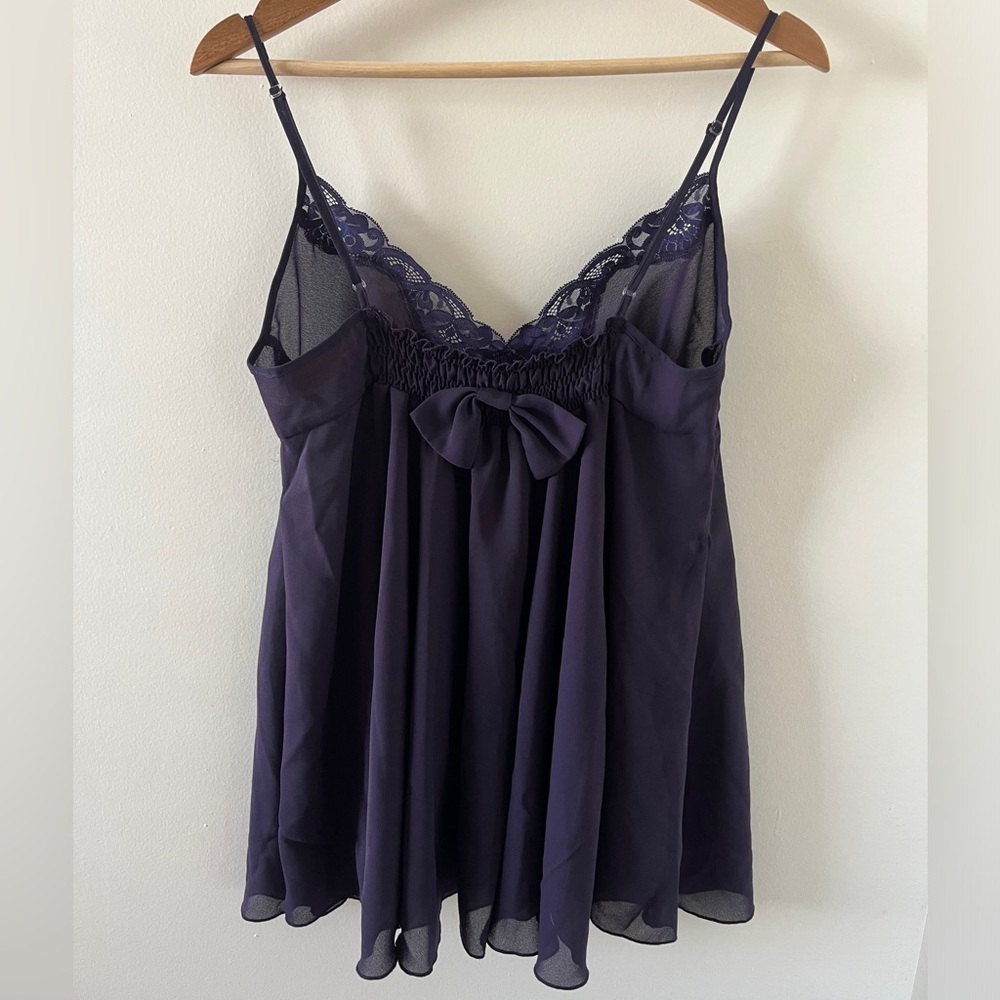 Victoria’s Secret Gold Label | vintage (90s) | lacy babydoll camisole w. bow - Picture 3 of 7